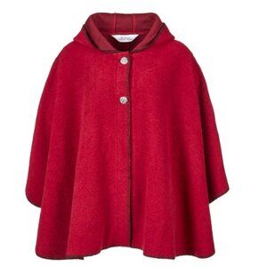 The Vermont Country Store Women's Hooded Wool Blend Cape Size S/M